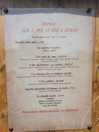 Menu / carte de Restaurant du Roc des Hourtous à La Malène