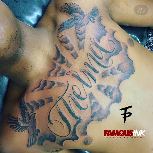 Explore thistle tattoo ideas, creative tattoo ideas in Hammond, available at Famous Ink, Inc.