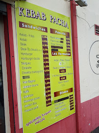Kebab Pacha à La Rochelle carte