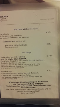 Menu du Il Ristorante Toskana Bad Orb à Bad Orb