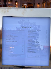 Restaurant Menu Palais à Serris (la carte)