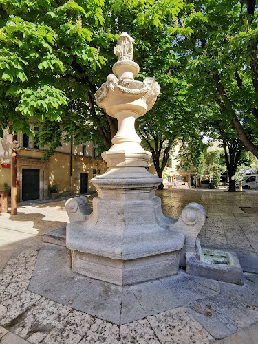 Fontaine sur la place Jules Pelissier à Saint-Rémy-de-Provence