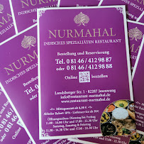 Carte du NURMAHAL - Indisches Spezialitäten Restaurant à Jesenwang