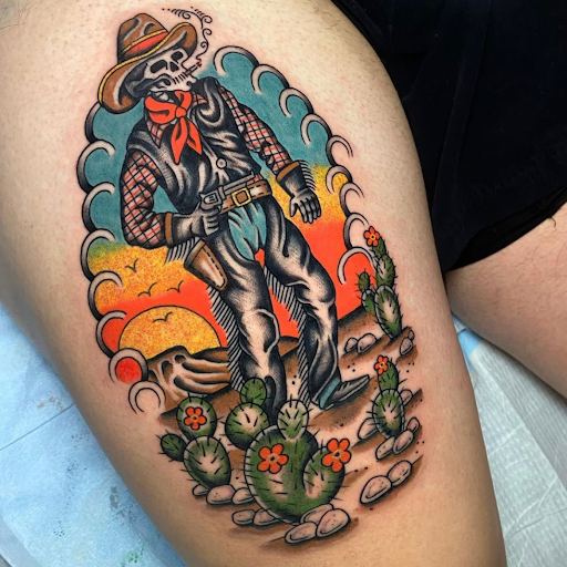 Explore protection tattoo ideas, creative tattoo ideas in Georgetown, available at Iron Rite Tattoo South