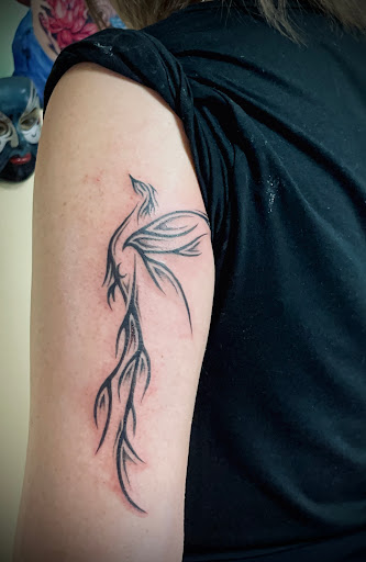 Explore gangster sleeve tattoo ideas, creative tattoo ideas in Garden Grove, available at Anna Hang Tattoo