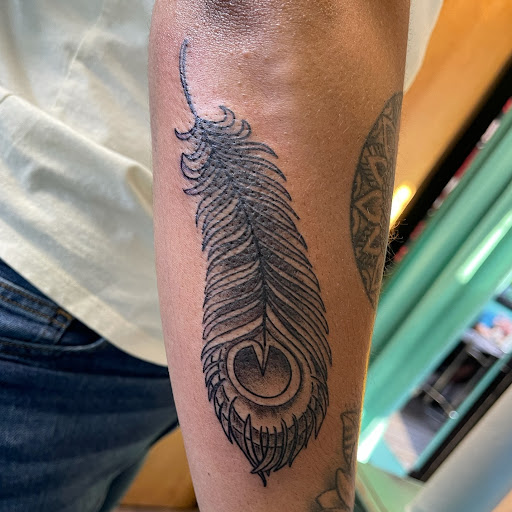 Explore daddy daughter tattoos ideas, creative tattoo ideas in Mckinney, available at Borrowed Time Fine Art Gallery Tattoo Shop