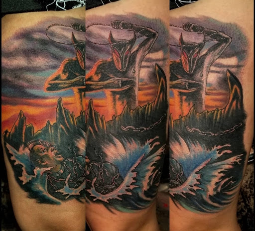 Explore final fantasy tattoo ideas, creative tattoo ideas in Yucca Valley, available at Strata Tattoo Lab LLC