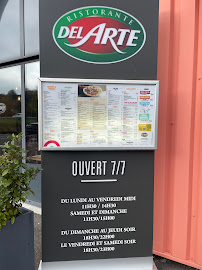 Restaurant italien Del Arte à Avranches (la carte)