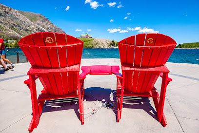 Waterton Lake Red Chair - Marina Point