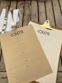 Restaurant Colette à Saint-Coulomb (le menu)