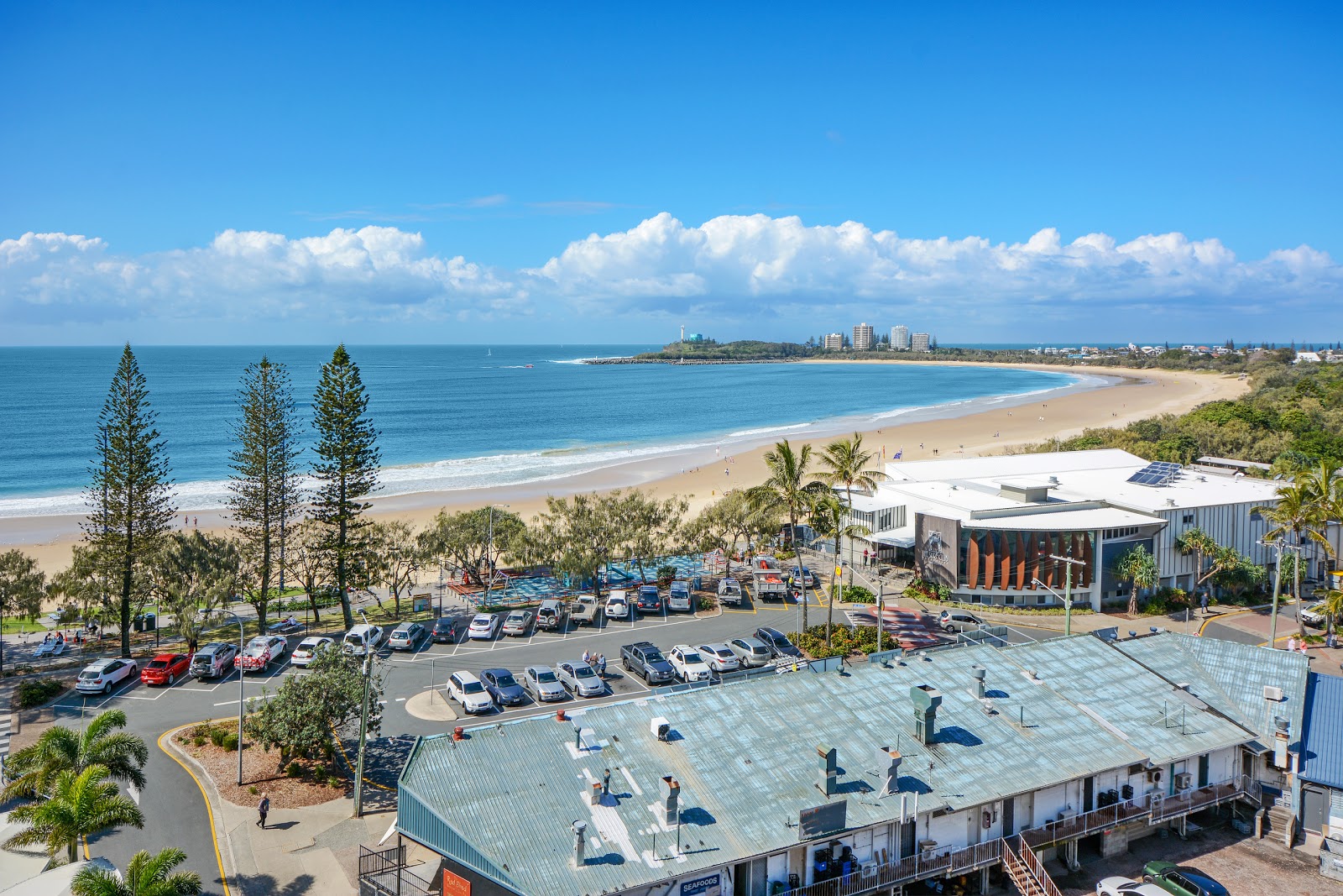 Foto von Alexandra Headland Beach und die siedlung
