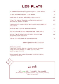 Restaurant Le Raspail à Paris (la carte)