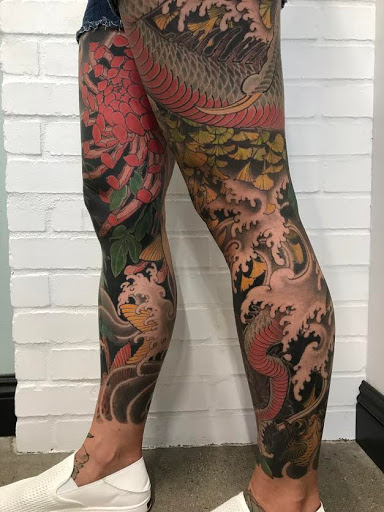 Explore forearm half sleeve cover up tattoo ideas, creative tattoo ideas in Gilbert, available at Fifth Estate Tattoo