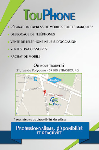 Magasin Touphone Réparation Smartphone @ Tablette Strasbourg