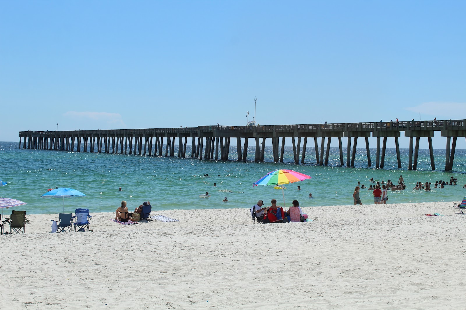 Photo of M.B. Miller County Pier Beach with long straight shore