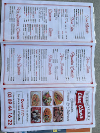 Menu du Chez Clara à Riedisheim