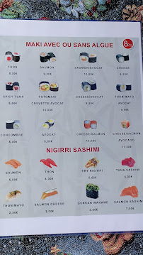 Restaurant de sushis Sushi Party By steve à Saint-Denis (la carte)