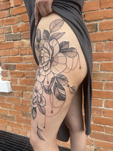 Explore single needle tattoo ideas, creative tattoo ideas in Ogden, available at Legacy Tattoo