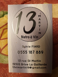 Photos du propriétaire du Bistro 13 St Martin à Brive-la-Gaillarde - n°17