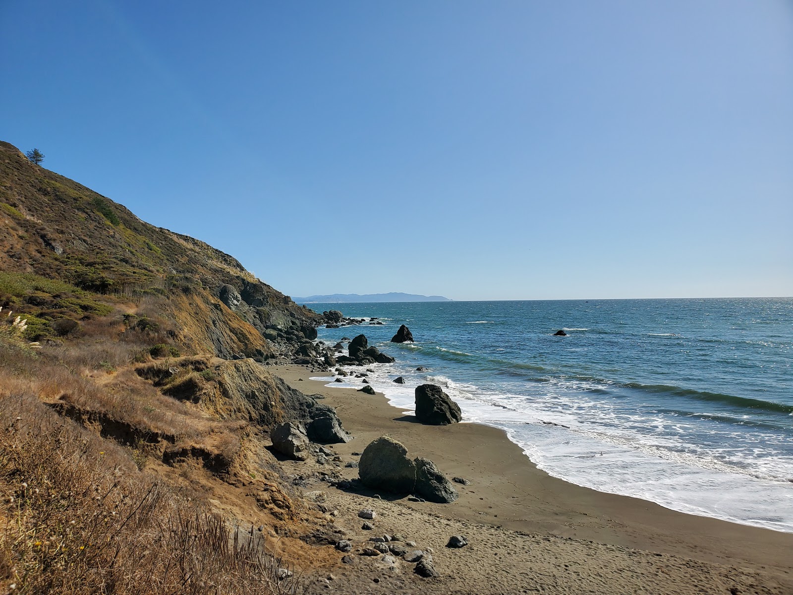 Photo of Muir Beach and the settlement