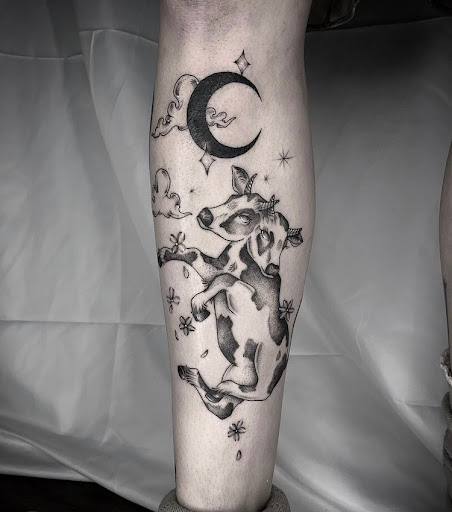 Explore patriotic sleeve tattoo ideas, creative tattoo ideas in Aptos, available at Lights Out Tattoo Santa Cruz