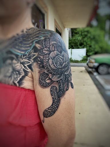 Explore lamb tattoo ideas, creative tattoo ideas in Fort Myers, available at Loyal 2 The Coil Tattoos & Piercings (Edison Mall Location Entrance F)