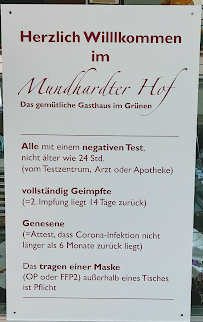 Menu du Terrassen-Gaststätte Mundhardter Hof à Bad Dürkheim