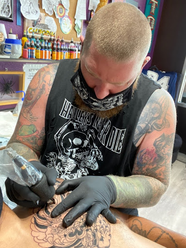 Explore character tattoo ideas, creative tattoo ideas in Vincennes, available at Silver Owl Tattoo
