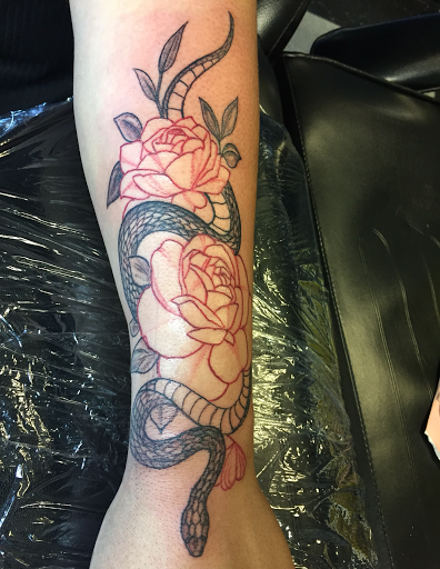 Explore crest tattoo ideas, creative tattoo ideas in San Angelo, available at A1 Tattoos and Piercings