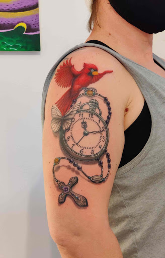 Explore infinity couple tattoo ideas, creative tattoo ideas in Hebron, available at Explosive Ink Tattoo