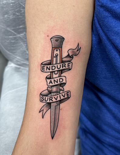 Explore flower leg tattoo ideas, creative tattoo ideas in North Hollywood, available at Papa Flash Tattoos