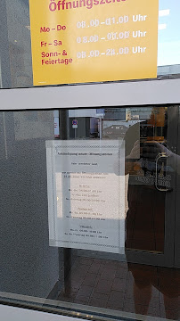 Menu / carte de McDonald's à Sindelfingen