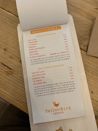 YellowBird Coffee à Bremen carte