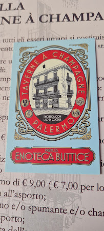 Enoteca Butticè à Palermo menu