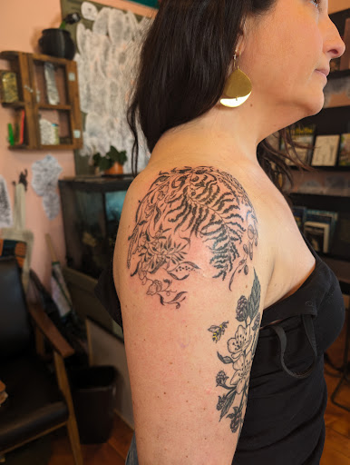 Explore army tattoos ideas, creative tattoo ideas in Portland, available at Brass & Briar Studios