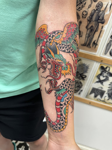 Explore cadillac tattoo ideas, creative tattoo ideas in Milwaukee, available at MANIA Tattoos Milwaukee