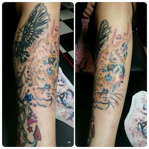 Explore inner bicep tattoo ideas, creative tattoo ideas in Tucson, available at Tattoo Azteca Inc