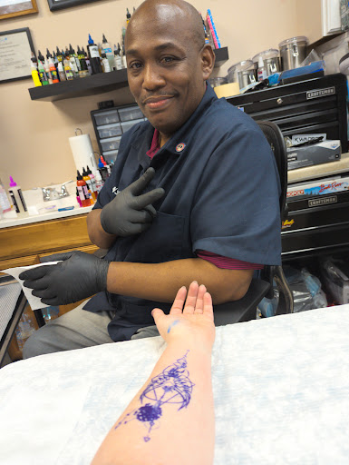 Explore star tattoo cover up ideas, creative tattoo ideas in Portsmouth, available at GREGS TATTOOS LLC