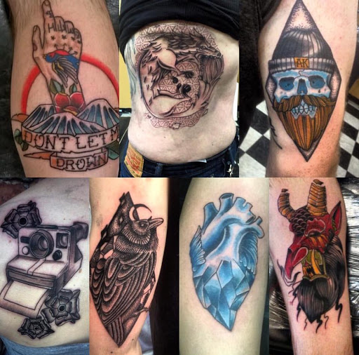 Explore mens wedding band tattoo ideas, creative tattoo ideas in Tucson, available at The Painted Lady Tattoo