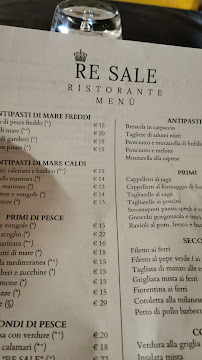 Re Sale à Cervia menu
