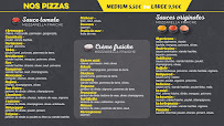 Menu du Five Pizza Original - Boulogne - Billancourt à Boulogne-Billancourt