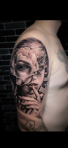 Explore punk rock tattoo ideas, creative tattoo ideas in Denver, available at Cleopatra INK Tattoo & Piercing Denver Studio