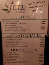 Menu / carte de Le Patio - Restaurant & Gîte à Yssingeaux