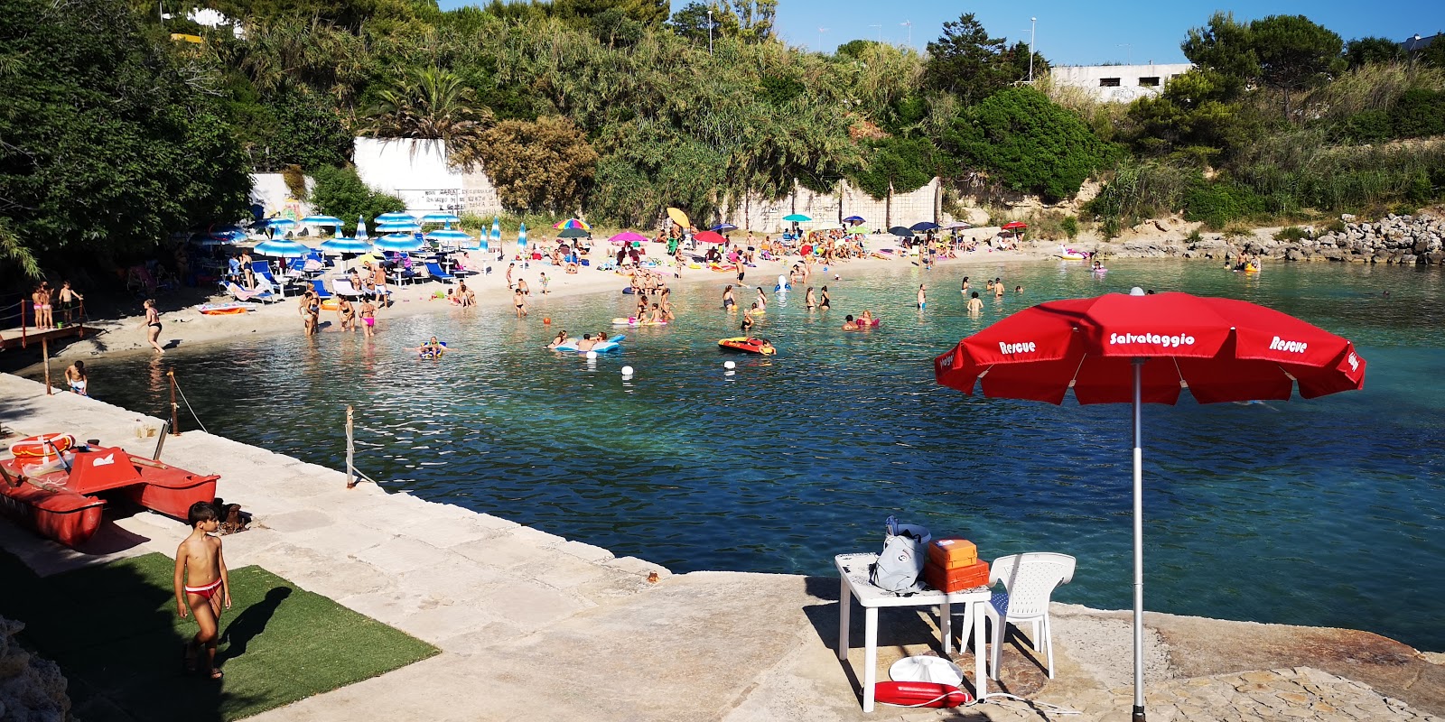 Spiaggia di Porto Cupo 🏖️ Taranto, Italy - detailed features, map, photos, image size:1600x800
