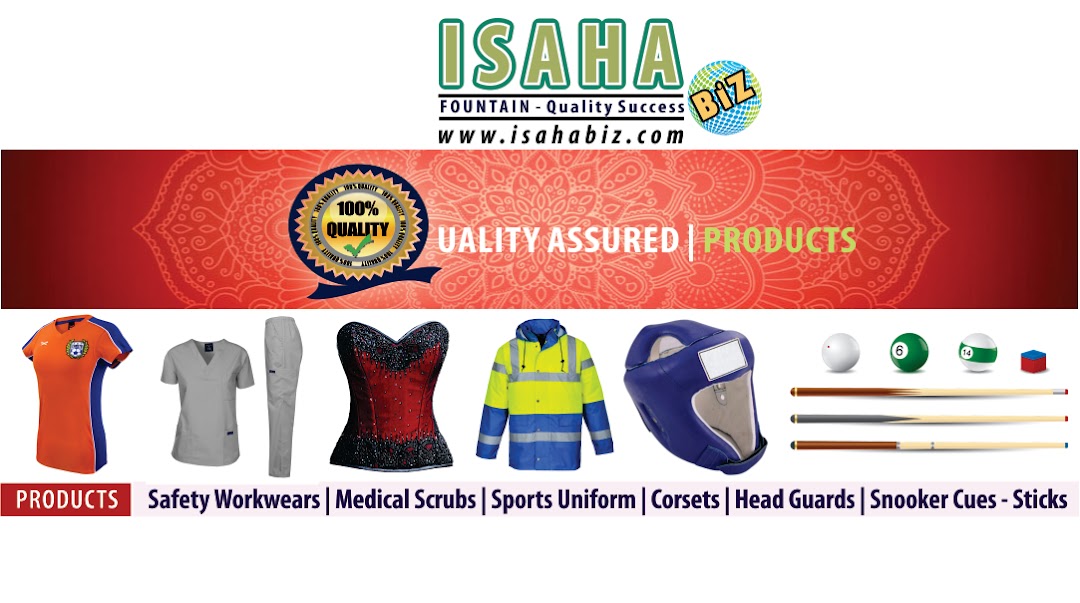 ISAHA Biz, Quality Workwear - Corset - Uniforms - Snooker Cue