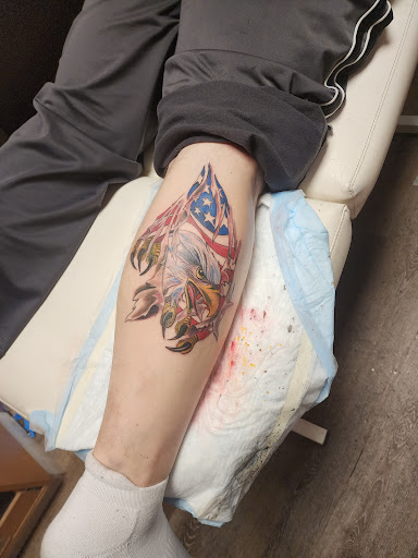 Explore shellback tattoo ideas, creative tattoo ideas in Tewksbury, available at Lucid Arts Tattoo Studio