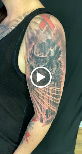 Find beach scene tattoo ideas for your next unique tattoo in Brunswick at Brunswick Tattoo Company