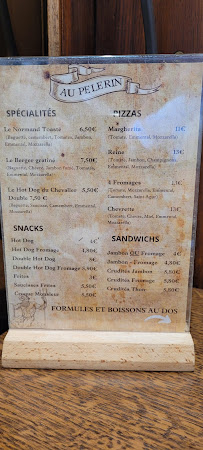 Au Pèlerin à Le Mont-Saint-Michel menu