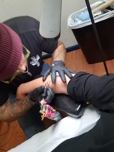 Explore pink tattoo ideas, creative tattoo ideas in Monterey, available at Gold Coast Tattoo and piercing