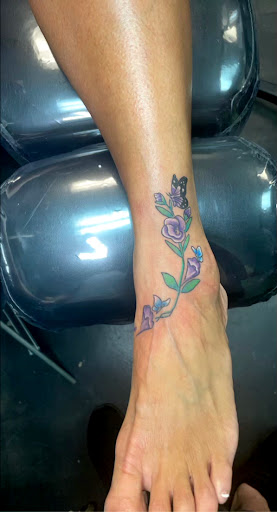 Explore mountain sleeve tattoo ideas, creative tattoo ideas in Meridian, available at Creative Pain Tattoo Studio
